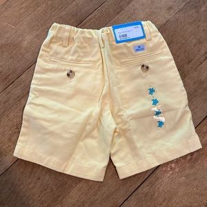 J.Bailey 3T boys twill canary shorts